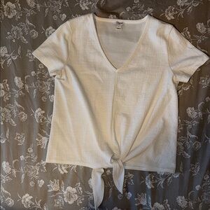 J Crew Factory Textured Tie Top